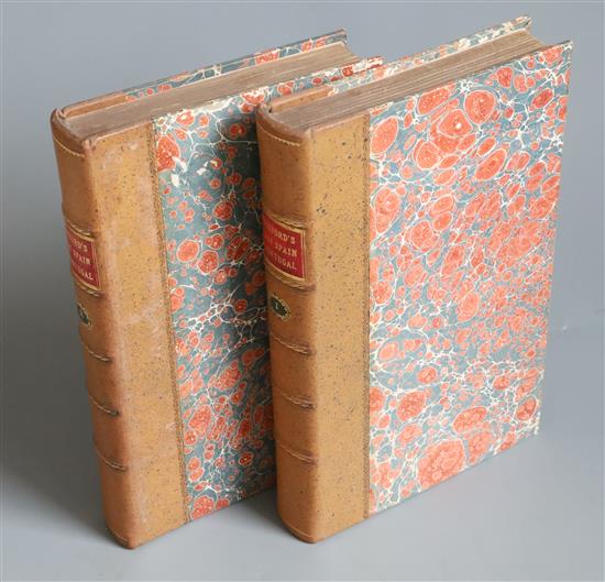 Beckford, William Thomas - Italy, with Sketches of Spain and Portugal, 1st edition, 2 vols, rebound quarter calf,